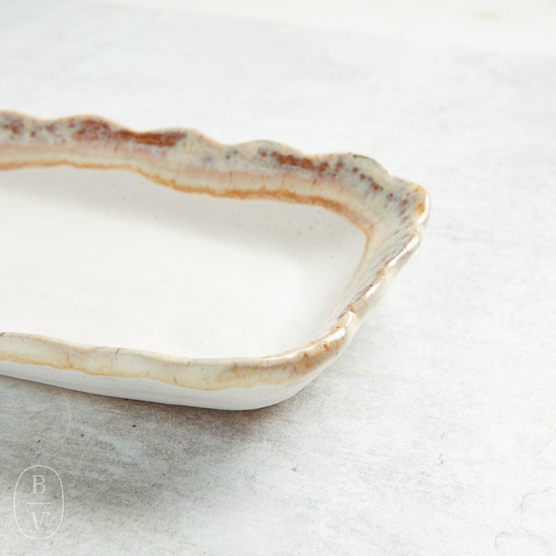 Etta B Pottery FLIRTY EDGE TRAY