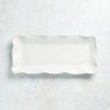 Etta B Pottery APPETIZER TRAY Eyelet White 13