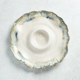 Etta B Pottery SMALL HORS D'OEUVRE DISH Magnolia