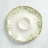 Etta B Pottery SMALL HORS D'OEUVRE DISH Matcha Latte