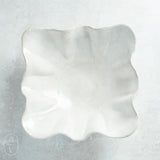 Etta B Pottery SQUARE POINT BOWL Eyelet White