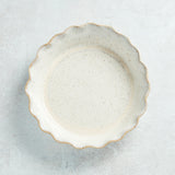 Etta B Pottery BAKERY PIE DISH Chantilly Cream