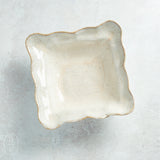 Etta B Pottery MEDIUM SQUARE BOWL Chantilly Cream