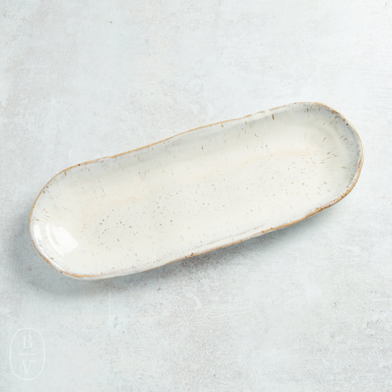 Etta B Pottery BREAD TRAY Chantilly Cream
