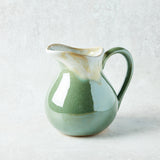 Etta B Pottery PITCHER Matcha Leaf Small