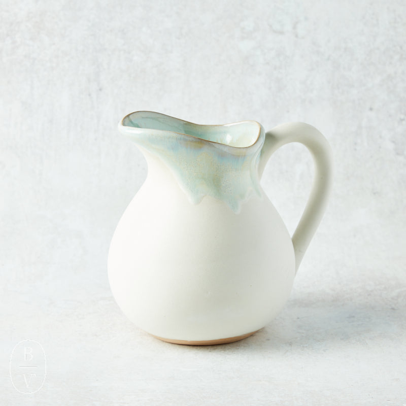 Etta B Pottery PITCHER Hydrangea Small