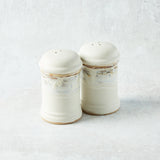 Etta B Pottery SALT AND PEPPER SHAKERS SET Dogwood