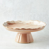 Etta B Pottery FLIRTY EDGE CAKE STAND Primrose