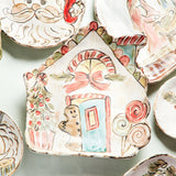 Etta B Pottery GINGERBREAD HOUSE ON ETTA B LANE TRAY