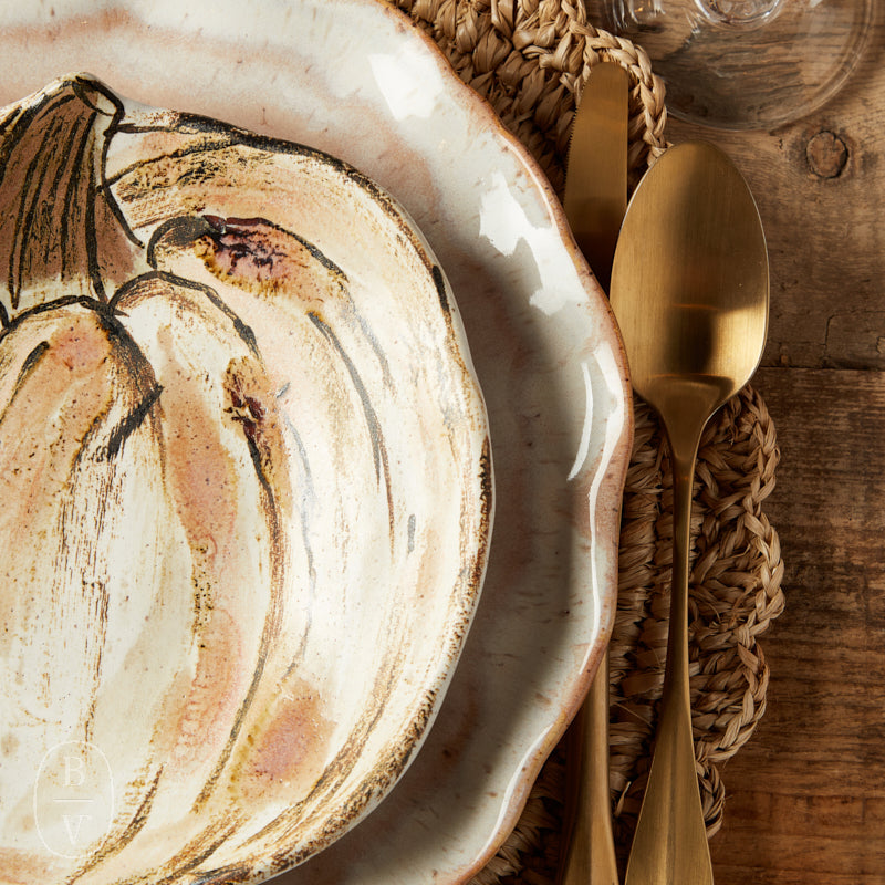 Etta B Pottery 2025 PUMPKIN SALAD PLATE