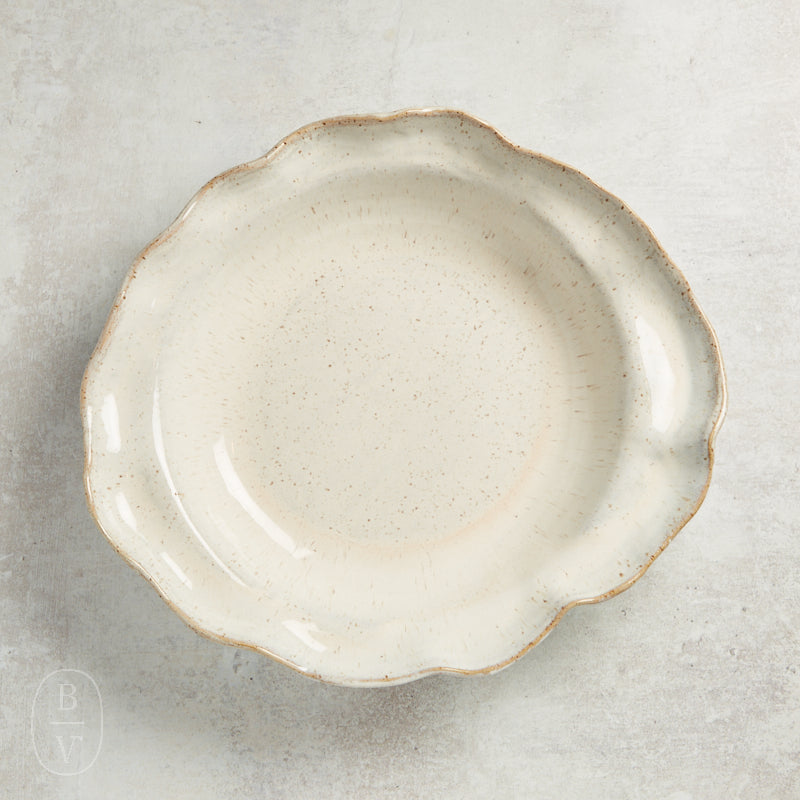 Etta B Pottery ANTIPASTA BOWL Chantilly Cream