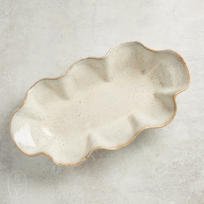 Etta B Pottery CENTERPIECE DISH Chantilly Cream