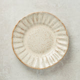 Etta B Pottery CRIMPED SALAD PLATE Chantilly Cream
