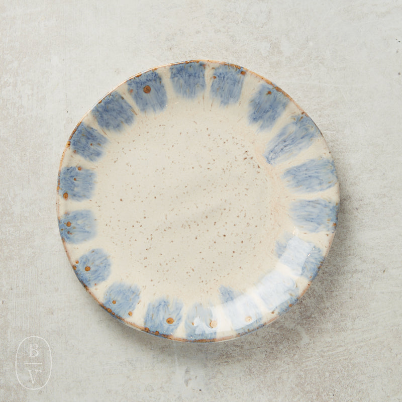 Etta B Pottery FARMHOUSE ROUND SALAD PLATE Blue Willow