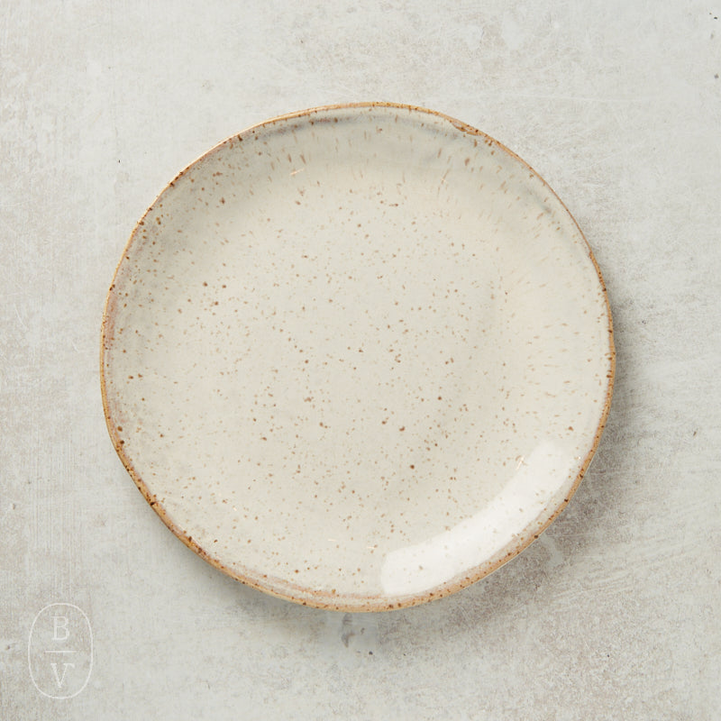 Etta B Pottery FARMHOUSE ROUND SALAD PLATE Chantilly Cream