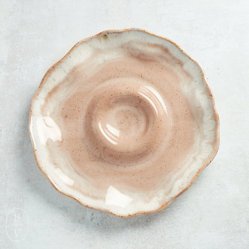 Etta B Pottery SMALL HORS D'OEUVRE DISH Primrose