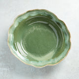 Etta B Pottery ANTIPASTA BOWL Matcha Leaf