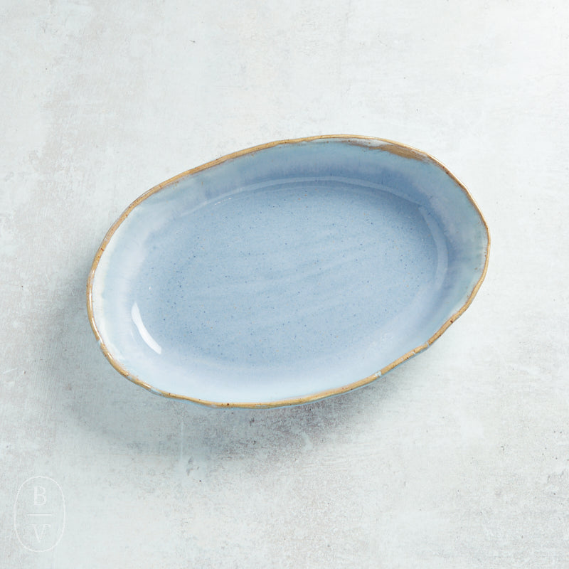 Etta B Pottery OVAL BAKING DISH Wisteria