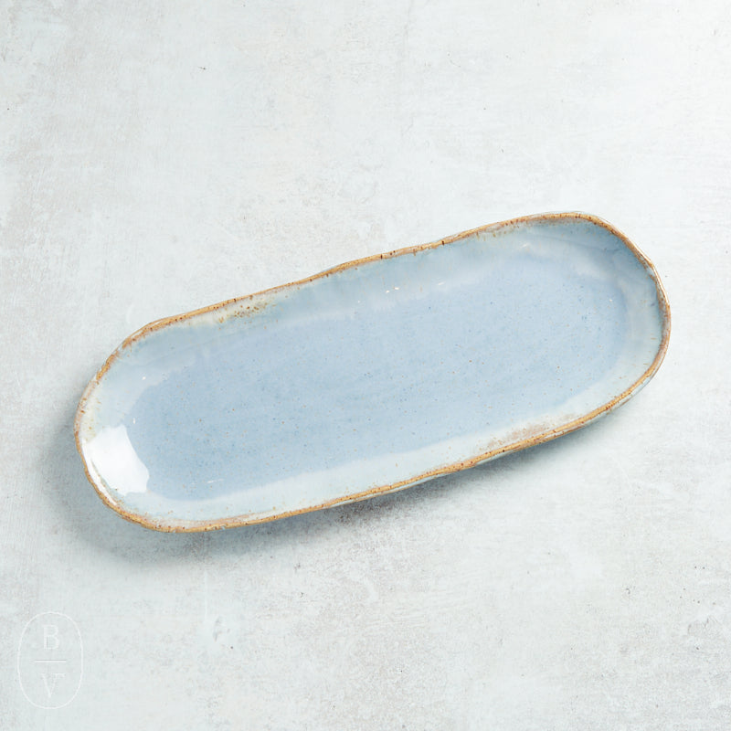 Etta B Pottery BREAD TRAY Wisteria
