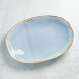 Etta B Pottery OVAL SANDWICH PLATTER Wisteria