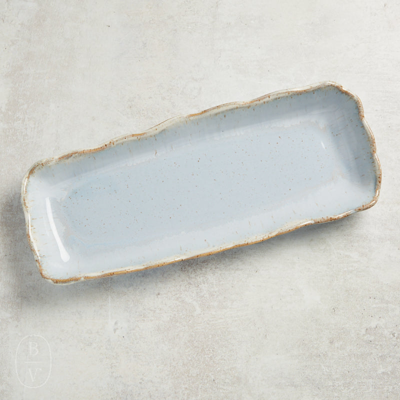 Etta B Pottery FLIRTY EDGE TRAY Wisteria