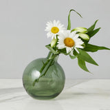 Europe 2 You GLASS SPHERE BUD VASE Spruce Green