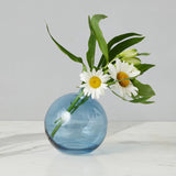 Europe 2 You GLASS SPHERE BUD VASE Navy Blue
