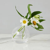 Europe 2 You GLASS SPHERE BUD VASE Clear