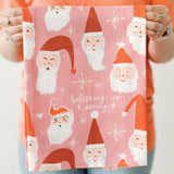 Doe A Deer FULL PATTERN BELIEVING IS SEEING SANTA FLOUR SACK TOWEL