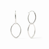 Julie Vos SILVER FLEUR DE LIS 2 IN 1 EARRING Silver