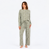 Mary Square ANNIE PAJAMA SET TRILLIUM OLIVE