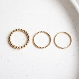 CLASSIC GOLD BEAD RING