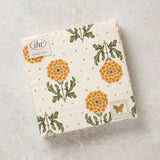 SIMPLE FLOWER YELLOW LUNCHEON NAPKINS