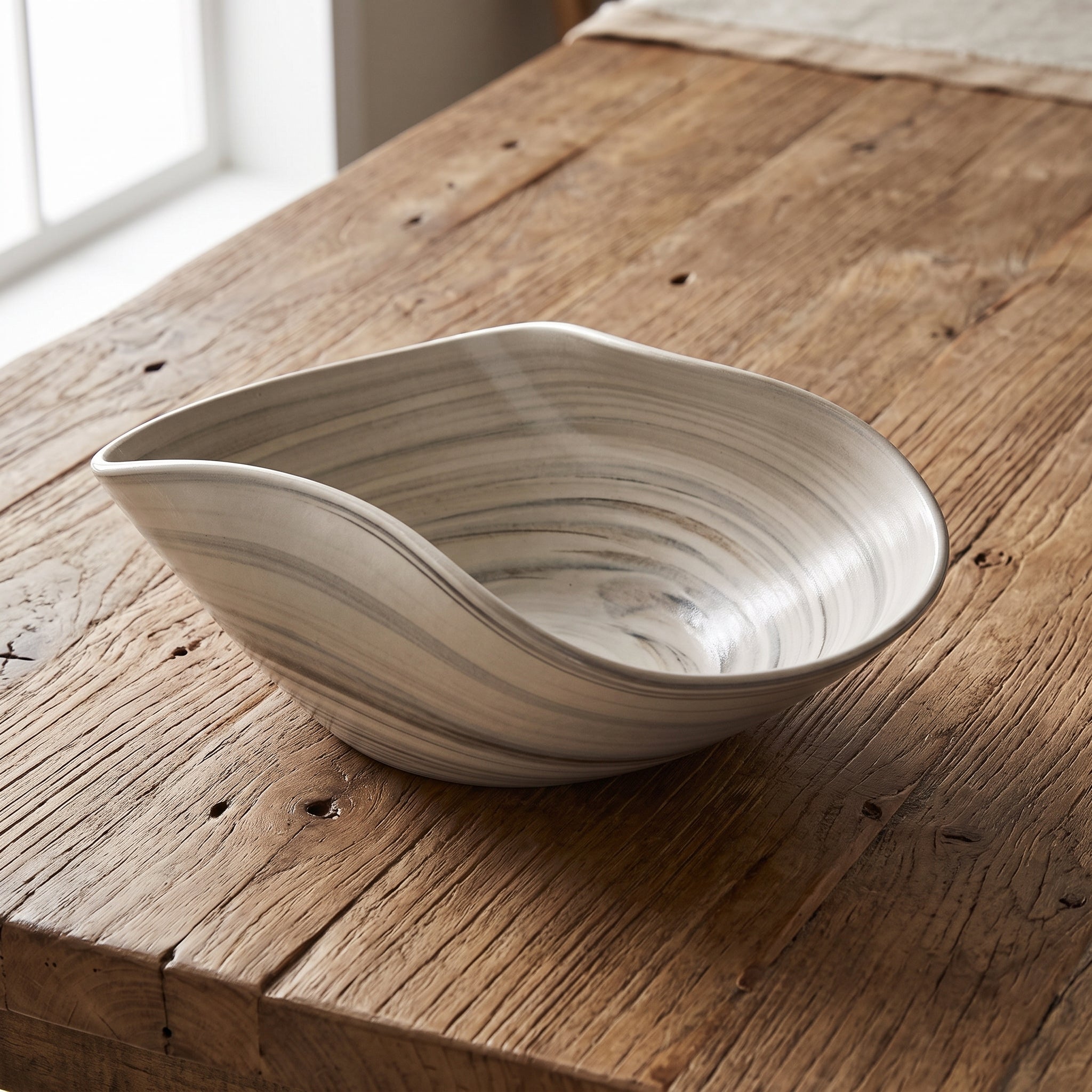 Simon Pearce BEACHSTONE SERVING BOWL Sand Medium