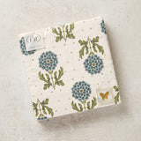 SIMPLE FLOWER BLUE LUNCHEON NAPKINS