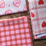 Geometry CUPIDS PLAID TEA TOWEL