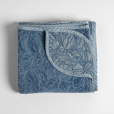 Bella Notte Linens GEORGIA BLANKET Tahoe Blue
