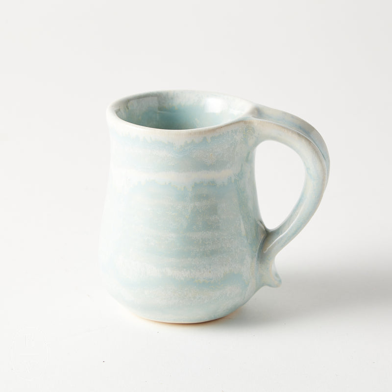 Good Earth Pottery CURVED MUG Aqua