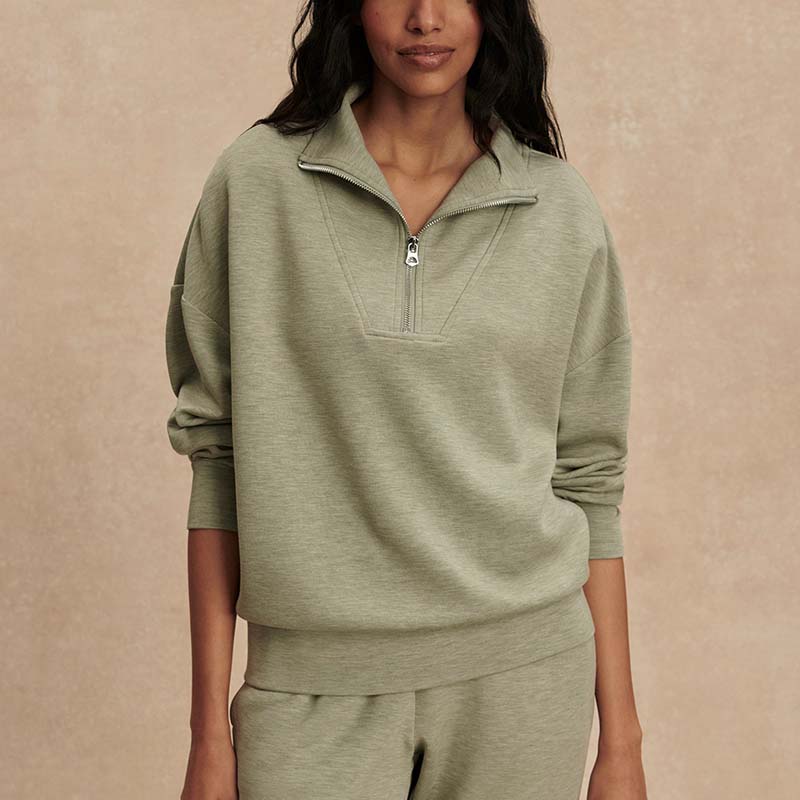 Varley HAWLEY HALF ZIP SWEAT Shadow Marl