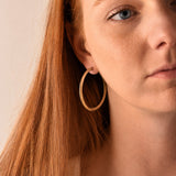 Golden Stella 45MM HOOPS Worn Gold