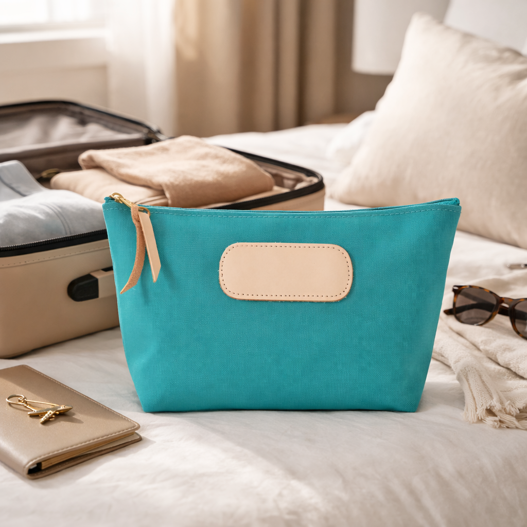 Jon Hart GRANDE POUCH Teal No Stamp Blank