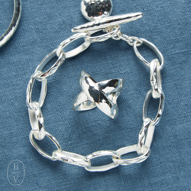 Julie Vos SILVER CATALINA X RING