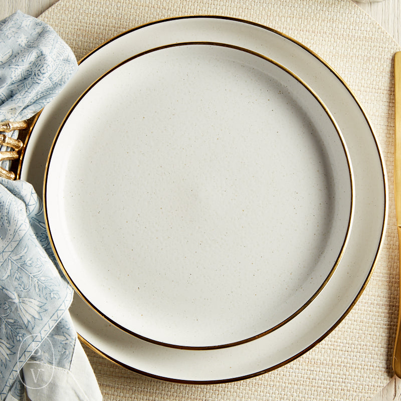 Casafina by Costa Nova PACIFICA SALAD PLATE GOLD White