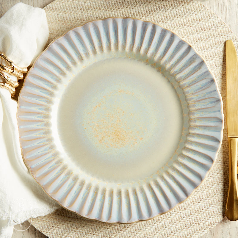 Casafina by Costa Nova CRISTAL DINNER PLATE Mother of Pearl