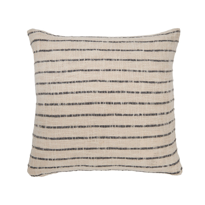 Pom Pom At Home JOJO PILLOW WITH INSERT Ivory_Charcoal 20x20