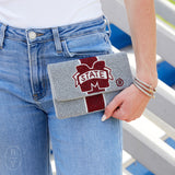 LA Chic MISSISSIPPI STATE MINI CLUTCH