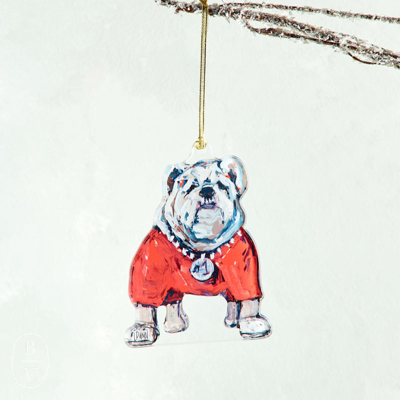 Lauren Dunn ACRYLIC MASCOT ORNAMENT Georgia