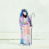 Lauren Dunn ACRYLIC NATIVITY SHEPHERD 2 Purple Large