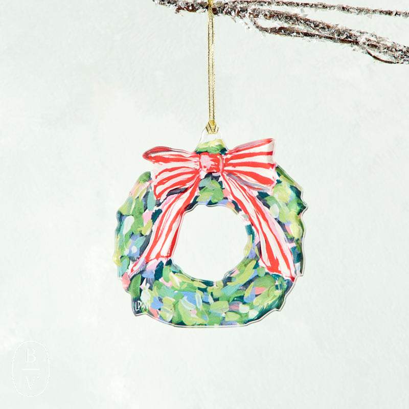 Lauren Dunn ACRYLIC WREATH ORNAMENT