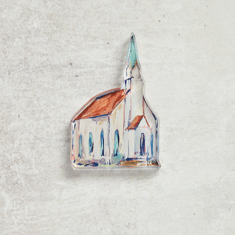Lauren Dunn ACRYLIC CHURCH BLOCK Red Roof Bitty